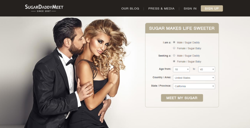 SugarDaddyMeet HomePage