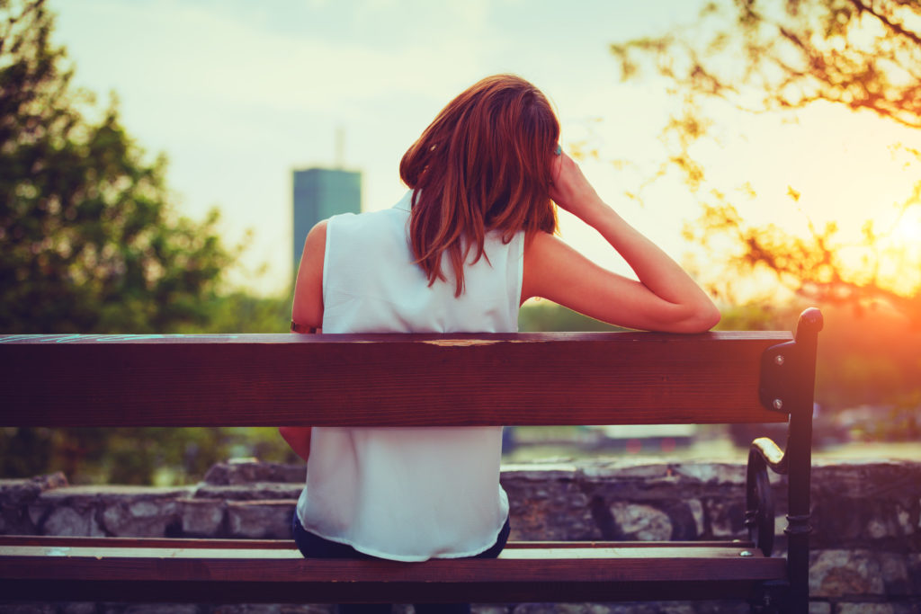 Girl in Bench