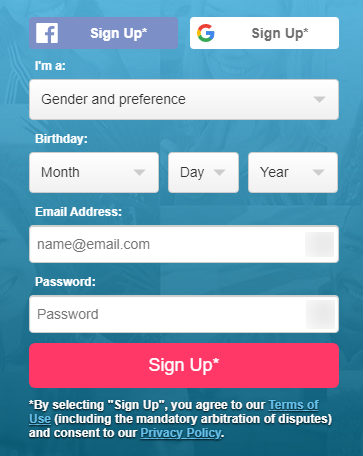 Zoosk registration